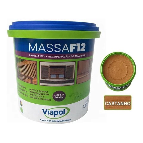 Massa F-12 Castanho 1.65kg Viapol