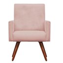Ver imagem 1 de Poltrona Decorativa Nina Corino Rosa Bebe - Dominic Decor