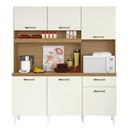 Ver imagem 2 de Kit Cozinha Siena 6 Portas 1 Gaveta Aramoveis 1,60