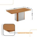 Ver imagem 4 de Mesa de Jantar Isadora Tampo Mdf 6 Cadeiras Isadora Moderna Turim 07 Naturale