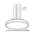 Ver imagem 2 de Pendente 7652 Redondo Branco - Bivolt - 3 Soquetes E27