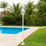 Poste de Jardim Luminária Externa Colonial 1,71m Branco Retrô Iluminação E27 Grego Dital - 2