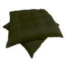 Ver imagem 2 de Kit 02 Almofadas Assento Futon Flat para Cadeira 40x40 Verde Musgo