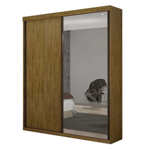 Roupeiro Noé:porta de Vidro/freijó