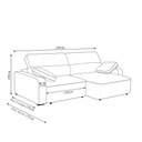 Ver imagem 4 de Sofá Decorativo Sala de Estar Ibiza 3 Lugares 260cm Reclinável e Retrátil Bouclê Off White G89
