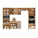 Ver imagem 3 de Cozinha Modulada Plena Pe0003 com 13 Portas e 4 Gavetas com Tampo Cinamon Touch Nude Demóbile