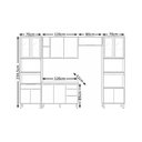Ver imagem 2 de Cozinha Modulada Plena Pe0003 com 13 Portas e 4 Gavetas com Tampo Cinamon Touch Nude Demóbile