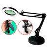 Lupa Luminária 10X Articulável Led Ring Light Garra Base Lorben - 5