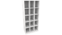 Ver imagem 1 de Armário Colmeia M18 (organizador, Estante, Prateleira ) Vetorial Móveis Branco