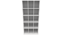 Ver imagem 2 de Armário Colmeia M18 (organizador, Estante, Prateleira ) Vetorial Móveis Branco