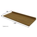 Ver imagem 3 de Tampo para Balcao 120 Cm C905 Americana Nature Henn
