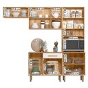 Ver imagem 3 de Cozinha com Balcão Lemon com 10 Portas e 1 Gaveta 222 Cm Freijo/off White
