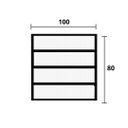 Ver imagem 2 de Vitro Basculante Alumínio Preto 80 (A)  x 100 (L)- Hale