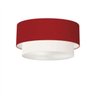 Plafon para Home Cilíndrico Sh-3062 Cúpula Cor Bordo Branco - 1