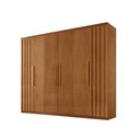 Ver imagem 2 de Guarda Roupa Casal Roma Mdf 6 Portas e 2 Gavetas Moderna