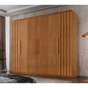 Ver imagem 1 de Guarda Roupa Casal Roma Mdf 6 Portas e 2 Gavetas Moderna
