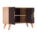 Ver imagem 4 de Aparador Buffet com 3 Portas Murano Carvalho e Grafite