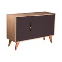 Ver imagem 2 de Aparador Buffet com 3 Portas Murano Carvalho e Grafite