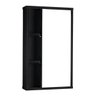 Armário com Espelho para Banheiro Milano Preto - 3