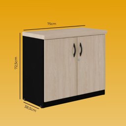 Armário Baixo 2 Portas 75x38,5x72,5cm - 2