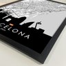 Quadro Mapa Urbano Barcelona Espanha – 40x60cm - 2