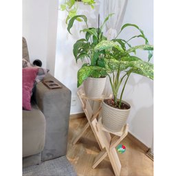 Kit Suportes de Madeira, Decoração com Plantas, Vasos Sv5 - 3