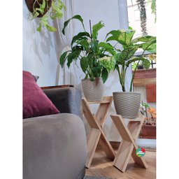 Kit Suportes de Madeira, Decoração com Plantas, Vasos Sv5 - 5