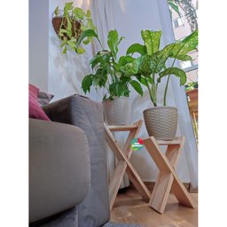 Kit Suportes de Madeira, Decoração com Plantas, Vasos Sv5 - 7