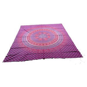 Colcha Indiana Mandala Vermelha
