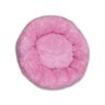 Cama Caminha Pet Nuvem Redonda Cães e Gatos Fofinha Tamanho Médio Pelúcia Rosa - 1