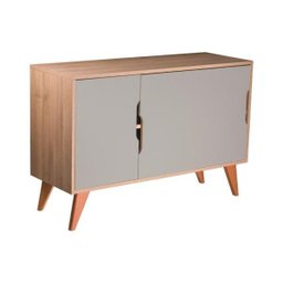 Aparador Buffet com 3 Portas Murano Carvalho e Verde Menta - 2