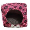 Cama Caminha Toca Pet Cães Gatos Casa Casinha Tunel Iglu M Macia Pink Estampado Agro Pet 2 Irmãos - 1