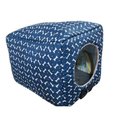 Ver imagem 1 de Cama Caminha Toca Pet Cães Gatos Casa Casinha Tunel Iglu G Macia Azul Ossinho Agro Pet 2 Irmãos