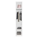 Ver imagem 4 de Guarda Roupa Modular 1 Porta com Prateleiras/cabideiros 45 Cm Altezza Clean Belmax:branco