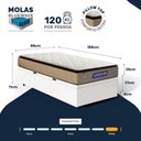 Ver imagem 4 de Cama Box Baú com Colchão Gazin de Molas Ensacadas Pillow Top Air Pro Solteiro 88cm