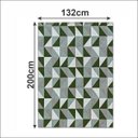 Ver imagem 4 de Tapete Dallas Sala Quarto Antiderrapante Geométrico 132x200cm Verde Casa Dona