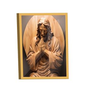 Quadro Decorativo Escultura de Jesus Orando