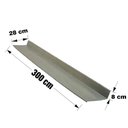 Ver imagem 2 de Rufo Externo C 33 3 Metros Galvanizada - 106 - Calhaforte