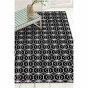 Ver imagem 3 de Tapete Cannes Sala Quarto Antiderrapante Geométrico 132x200cm Preto Casa Dona