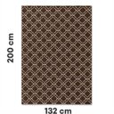 Ver imagem 4 de Tapete Casablanca Sala Quarto Antiderrapante Geométrico 132x200cm Caramelo Casa Dona