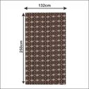 Ver imagem 4 de Tapete Cannes Sala Quarto Antiderrapante Geométrico 132x250cm Caramelo Casa Dona