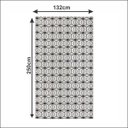 Ver imagem 4 de Tapete Cannes Sala Quarto Antiderrapante Geométrico 132x250cm Cru Casa Dona