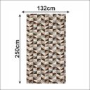 Ver imagem 4 de Tapete Dallas Sala Quarto Antiderrapante Geométrico 132x250cm Caramelo Casa Dona