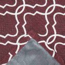 Ver imagem 3 de Tapete Casablanca Sala Quarto Antiderrapante Geométrico 132x250cm Vermelho Casa Dona