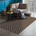 Ver imagem 2 de Tapete Casablanca Sala Quarto Antiderrapante Geométrico 132x250cm Caramelo Casa Dona