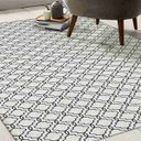 Ver imagem 4 de Tapete Casablanca Sala Quarto Antiderrapante Geométrico 132x100cm Cru Casa Dona