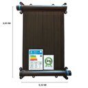 Ver imagem 2 de Kit Aquecimento Solar Piscina 12 Placas 2mt+ Control+ Valvs
