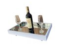 Ver imagem 3 de Kit 3 Bandejas Decorativas Flutuantes Espelhada Branca/preta/ Laminada