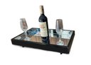 Ver imagem 2 de Kit 3 Bandejas Decorativas Flutuantes Espelhada Branca/preta/ Laminada