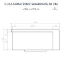 Ver mais imagens de Cuba Cozinha Farm Sink Quadratta 50 cm Estilo Fazenda Avental